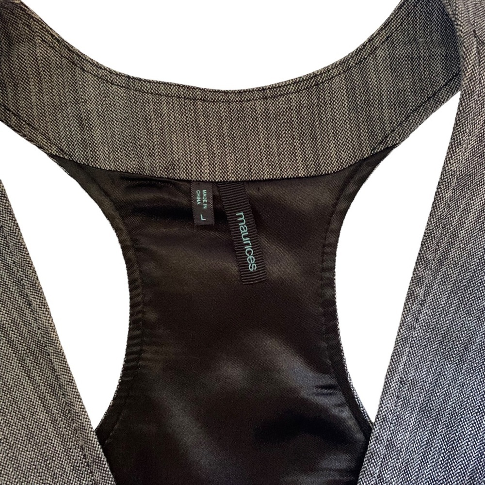 Maurice’s Women’s Large Vest Button front Gray - Picture 9 of 9